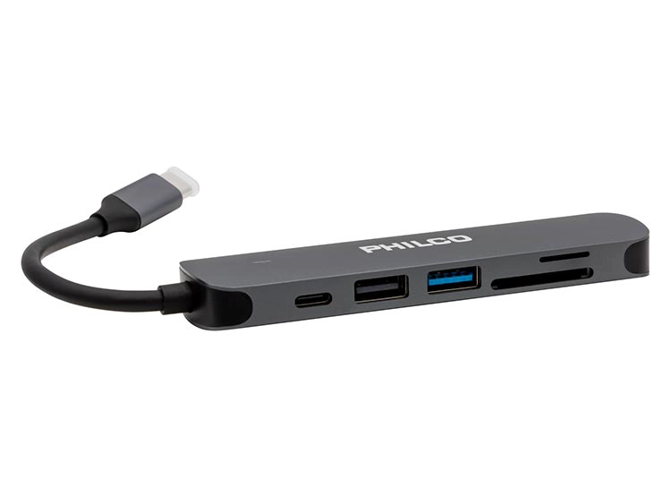 ADAPTADOR HUB PHILCO 6 EN 1 TIPO C A HDMI+ 3.0 - 4