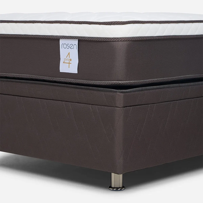 JUEGO DE DORMITORIO ROSEN CAMA BOXET NEW STYLE 4 PLUS 1 PLAZA + RESPALDO FERRARA - 7