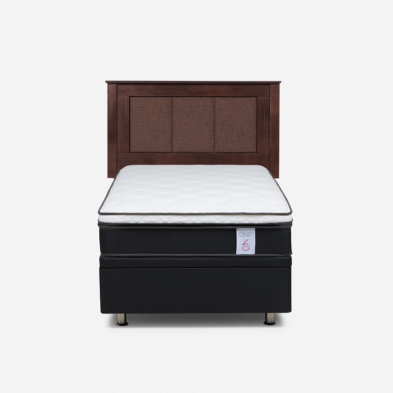 JUEGO DE DORMITORIO ROSEN CAMA BOXET NEW STYLE 6 1.5 PLAZAS + RESPALDO RACHEL - 1