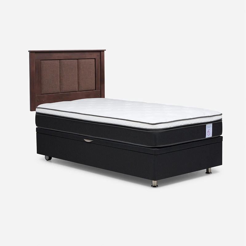 JUEGO DE DORMITORIO ROSEN CAMA BOXET NEW STYLE 6 1.5 PLAZAS + RESPALDO RACHEL - 2