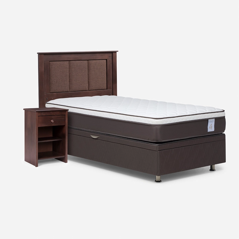 JUEGO DE DORMITORIO ROSEN CAMA BOXET NEW STYLE 4 PLUS 1 PLAZA + SET RACHEL - 2