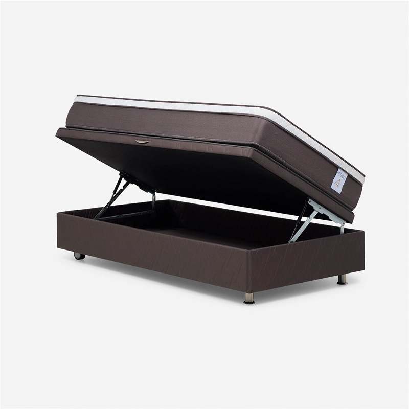 JUEGO DE DORMITORIO ROSEN CAMA BOXET NEW STYLE 4 PLUS 1 PLAZA + SET TABOR CAFE - 3