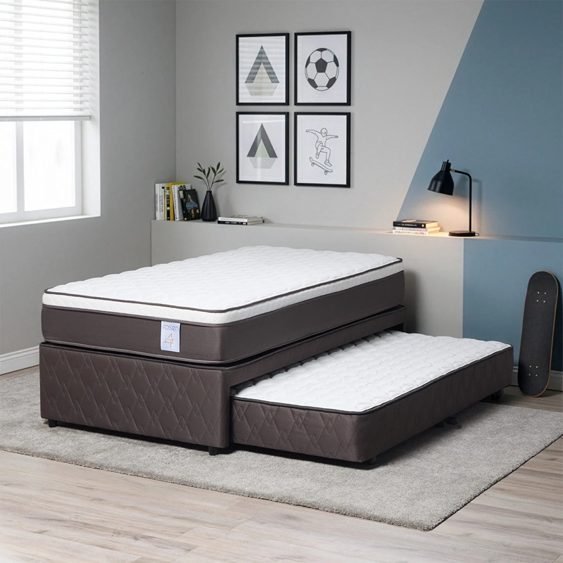 CAMA DIVAN ROSEN NEW STYLE 4 PLUS 1.5 PLAZAS GRIS - 1