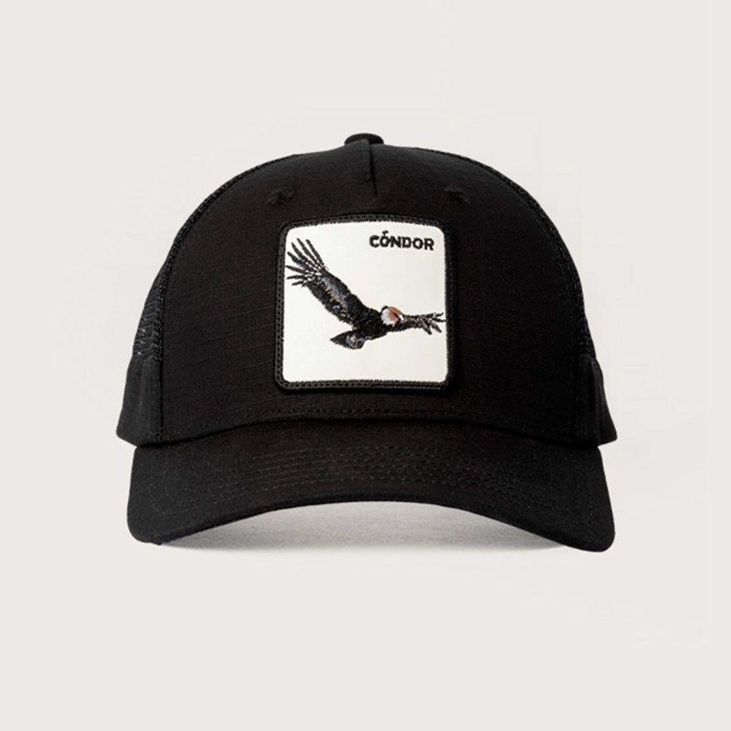 GORRA WILD LAMA CÓNDOR ORGÁNICO NEGRO - 1