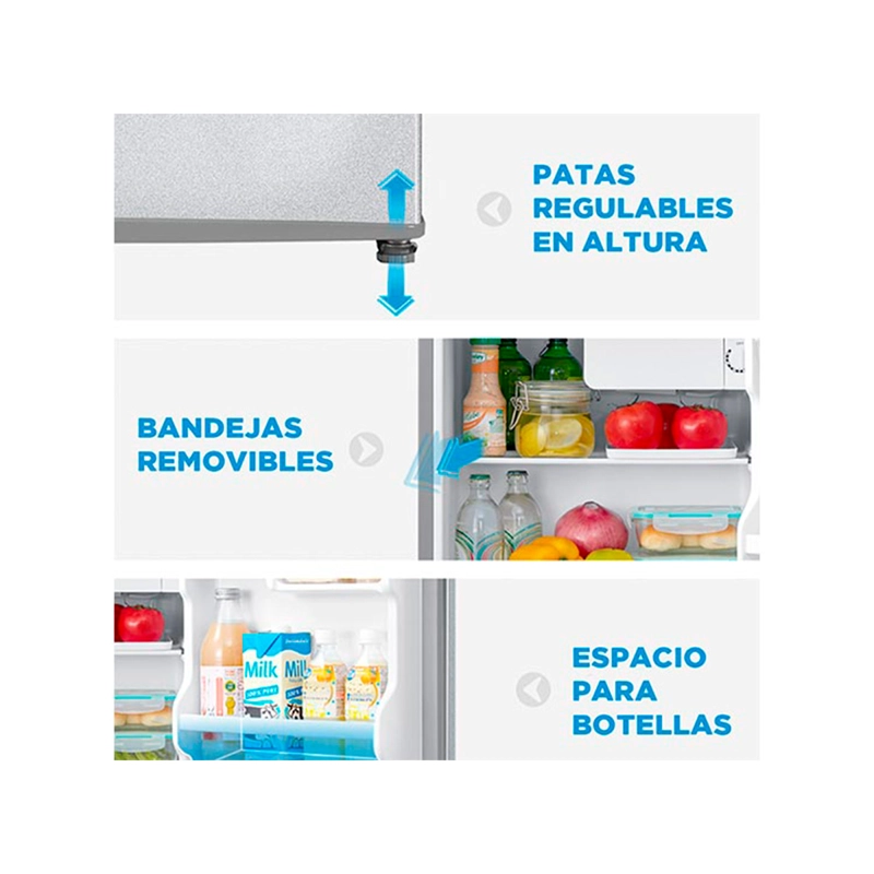 FRIGOBAR MIDEA 43 L FRÍO DIRECTO MDRD86FGE50 - 7