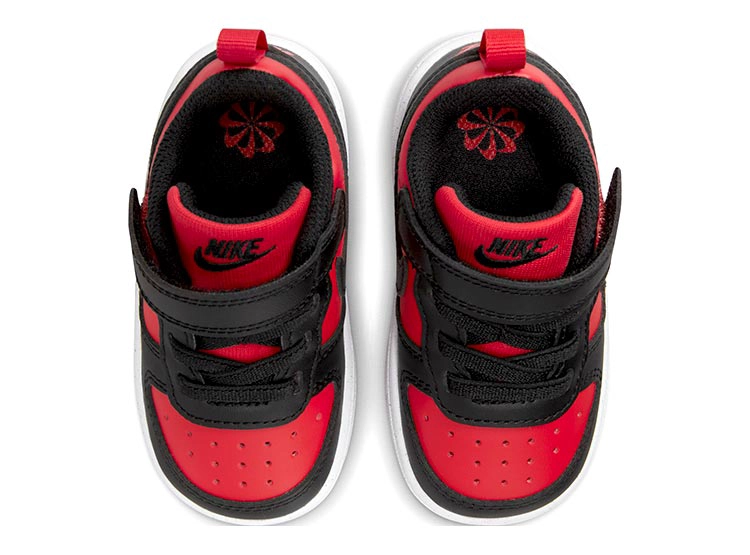 ZAPATILLAS CUERO NIÑO NIKE ROJO COURT BOROUGH LOW RECRAFT - 4