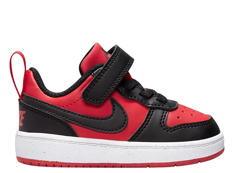 ZAPATILLAS CUERO NIÑO NIKE ROJO COURT BOROUGH LOW RECRAFT - 1