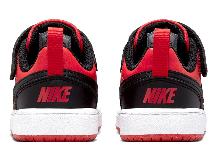 ZAPATILLAS CUERO NIÑO NIKE ROJO COURT BOROUGH LOW RECRAFT - 5