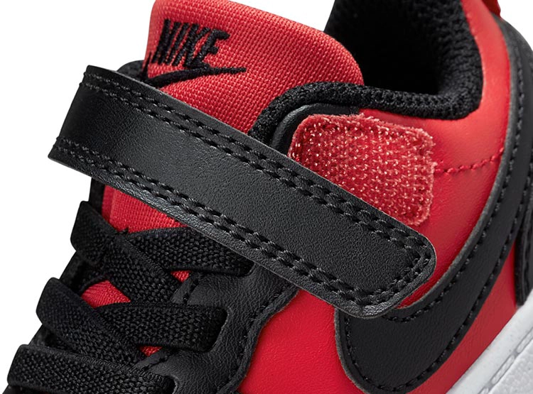 ZAPATILLAS CUERO NIÑO NIKE ROJO COURT BOROUGH LOW RECRAFT - 7