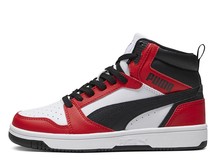 ZAPATILLAS UNISEX PUMA ROJO REBOUND V6 MID JR - 1