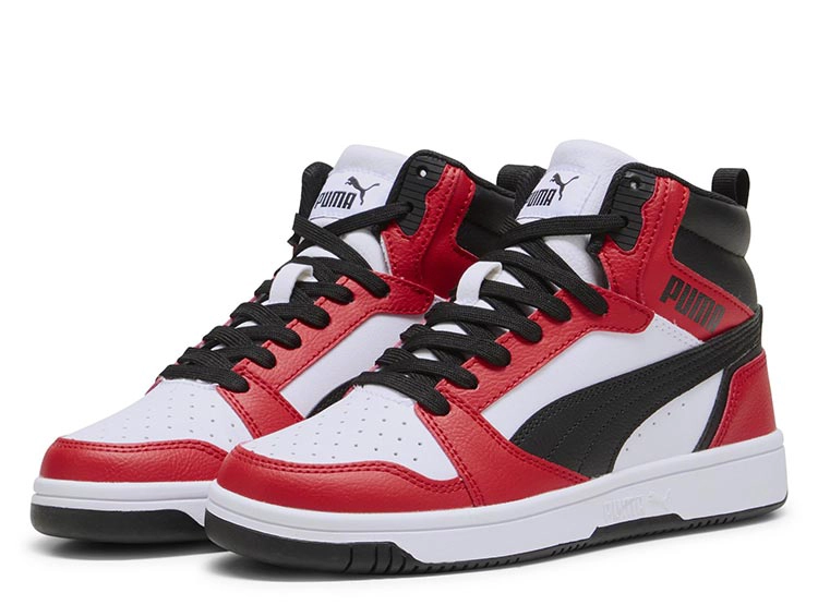 ZAPATILLAS UNISEX PUMA ROJO REBOUND V6 MID JR - 3
