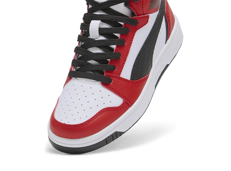 ZAPATILLAS UNISEX PUMA ROJO REBOUND V6 MID JR - 5