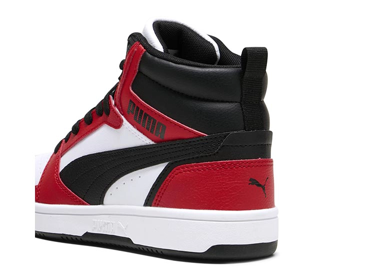 ZAPATILLAS UNISEX PUMA ROJO REBOUND V6 MID JR - 6
