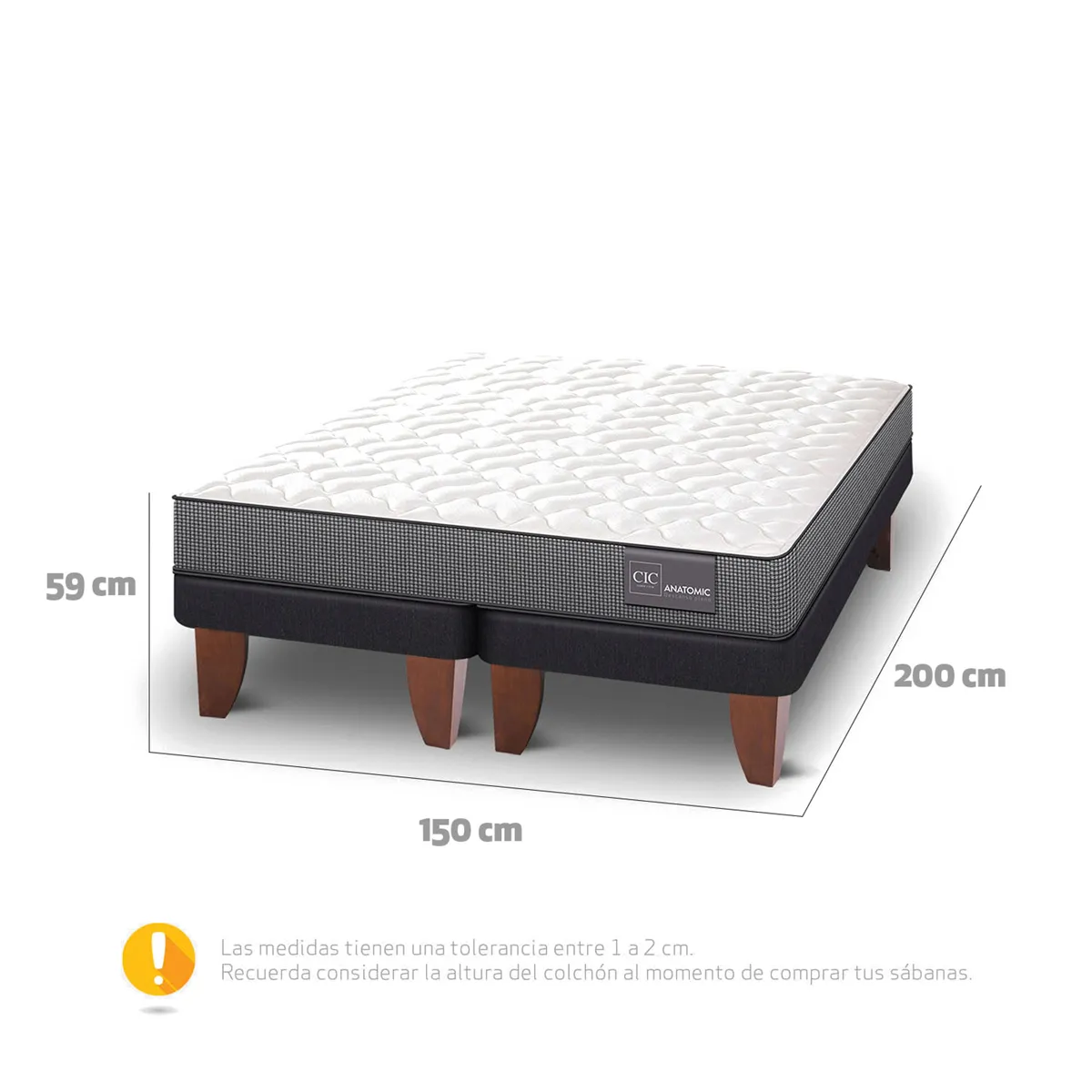 CAMA EUROPEA CIC ANATOMIC BD 2 PLAZAS - 3