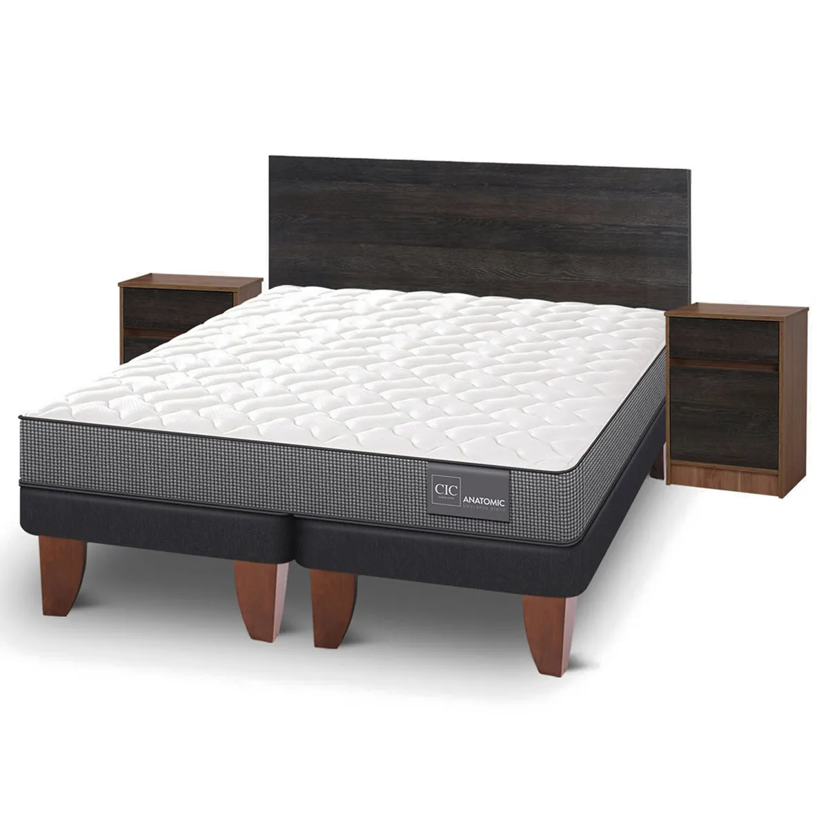 JUEGO DE DORMITORIO CIC CAMA EUROPEA ANATOMIC KING + SET ESPRESSO - 2