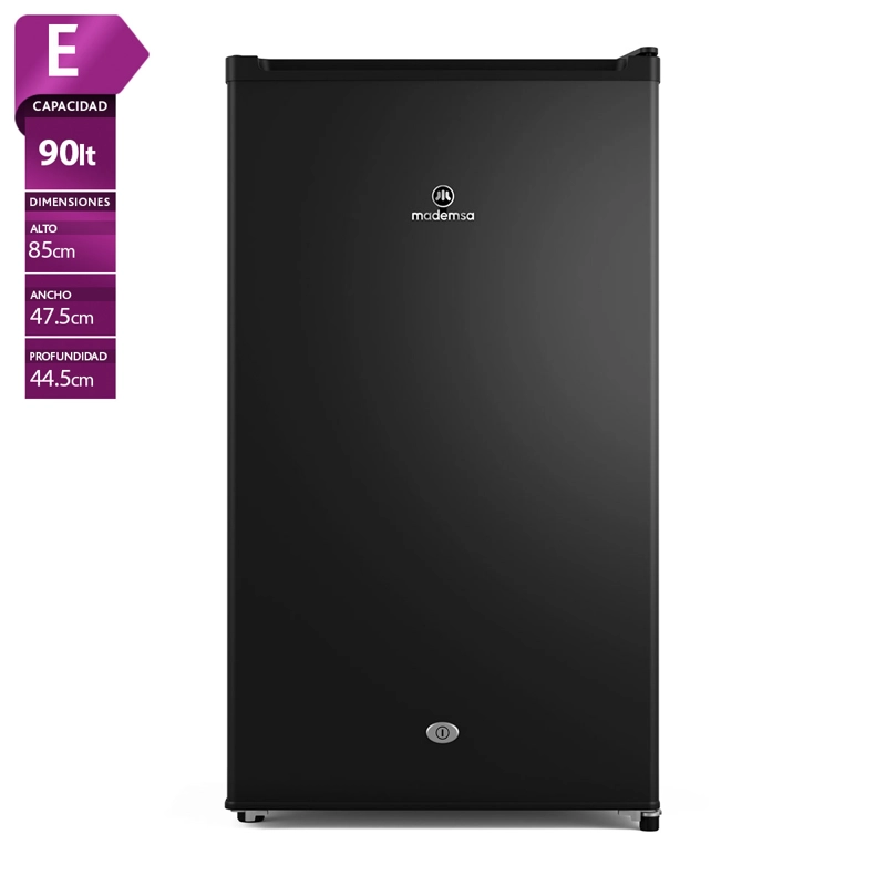 FRIGOBAR MADEMSA MMB91 90L FRÍO DIRECTO NEGRO - 1