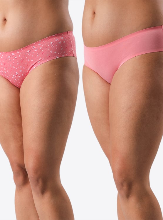 2 PACK CALZÓN MUJER FLORES 25207 - 1