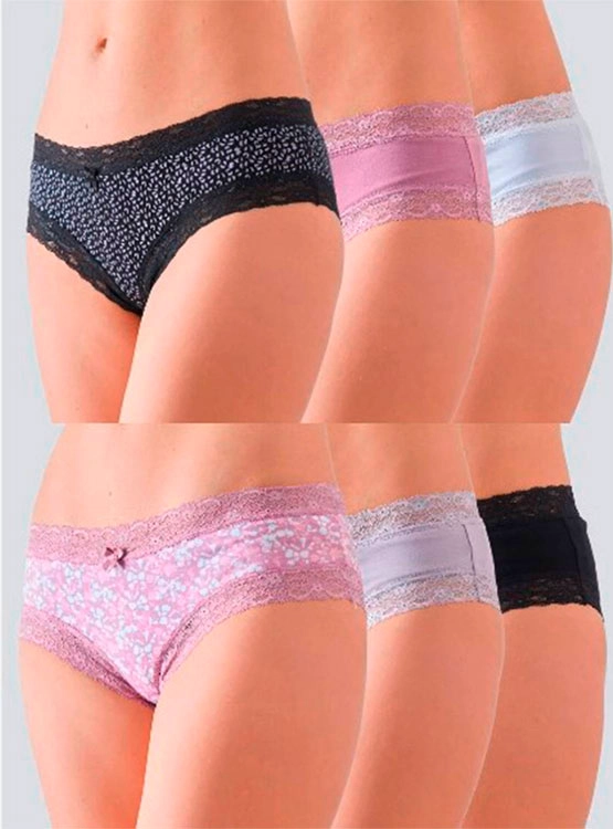 6 PACK CALZÓN MUJER FLORES 25253 - 1