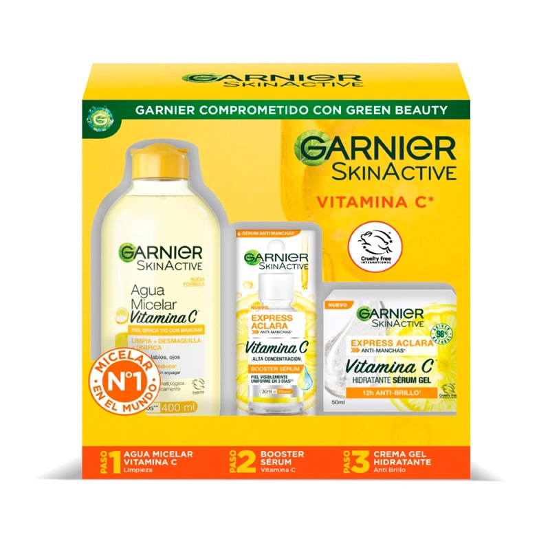 PACK ANTIMANCHAS FACIAL GARNIER EXPRESS ACLARA 480 ML - 2