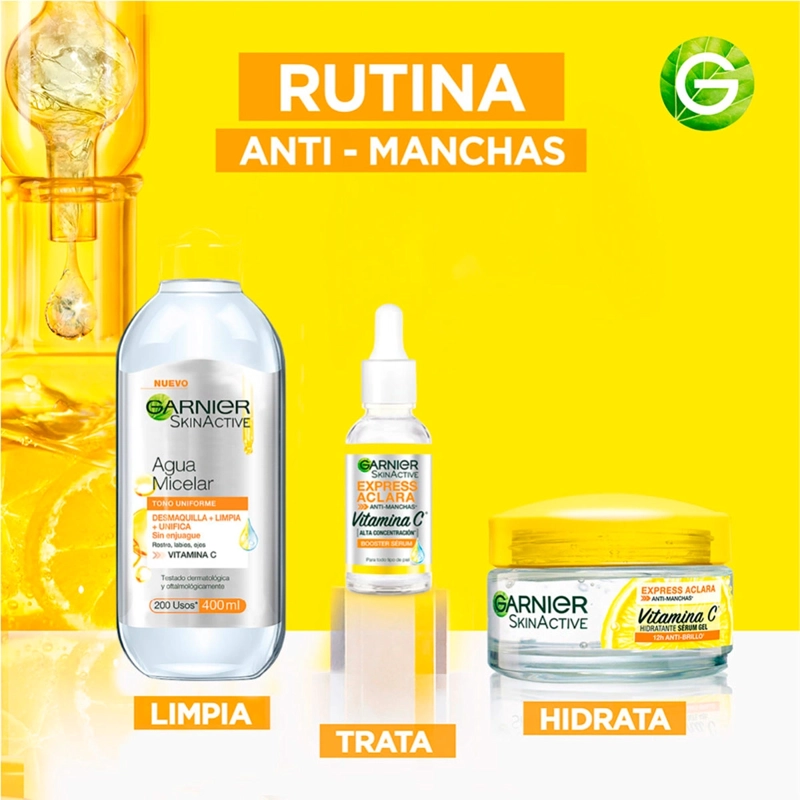 PACK ANTIMANCHAS FACIAL GARNIER EXPRESS ACLARA 480 ML - 5