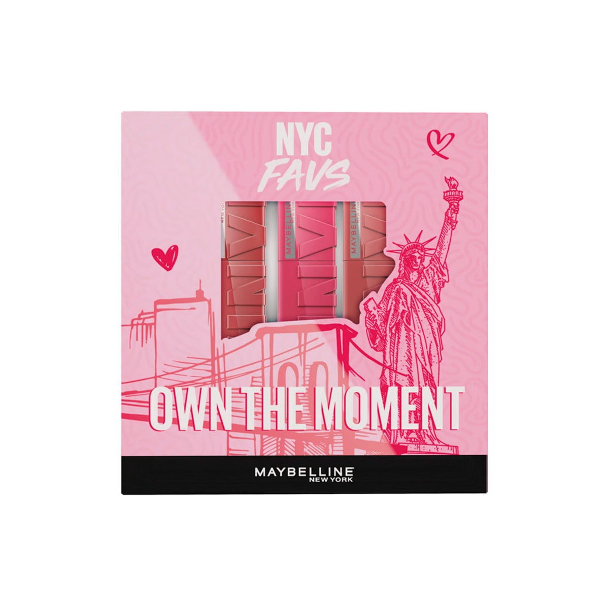 PACK MAYBELLINE LABIALES VINYL INK TRILOGÍA FAVS - 1