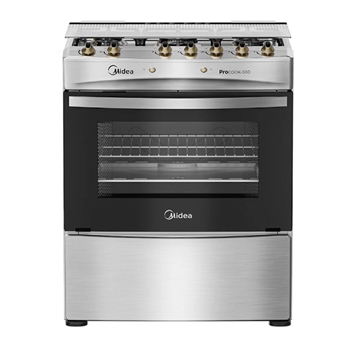 COCINA A GAS MIDEA MCG-5QPI30NS 5 PLATOS GRILL GRIS - 2