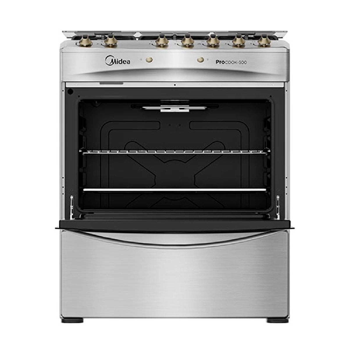 COCINA A GAS MIDEA MCG-5QPI30NS 5 PLATOS GRILL GRIS - 5
