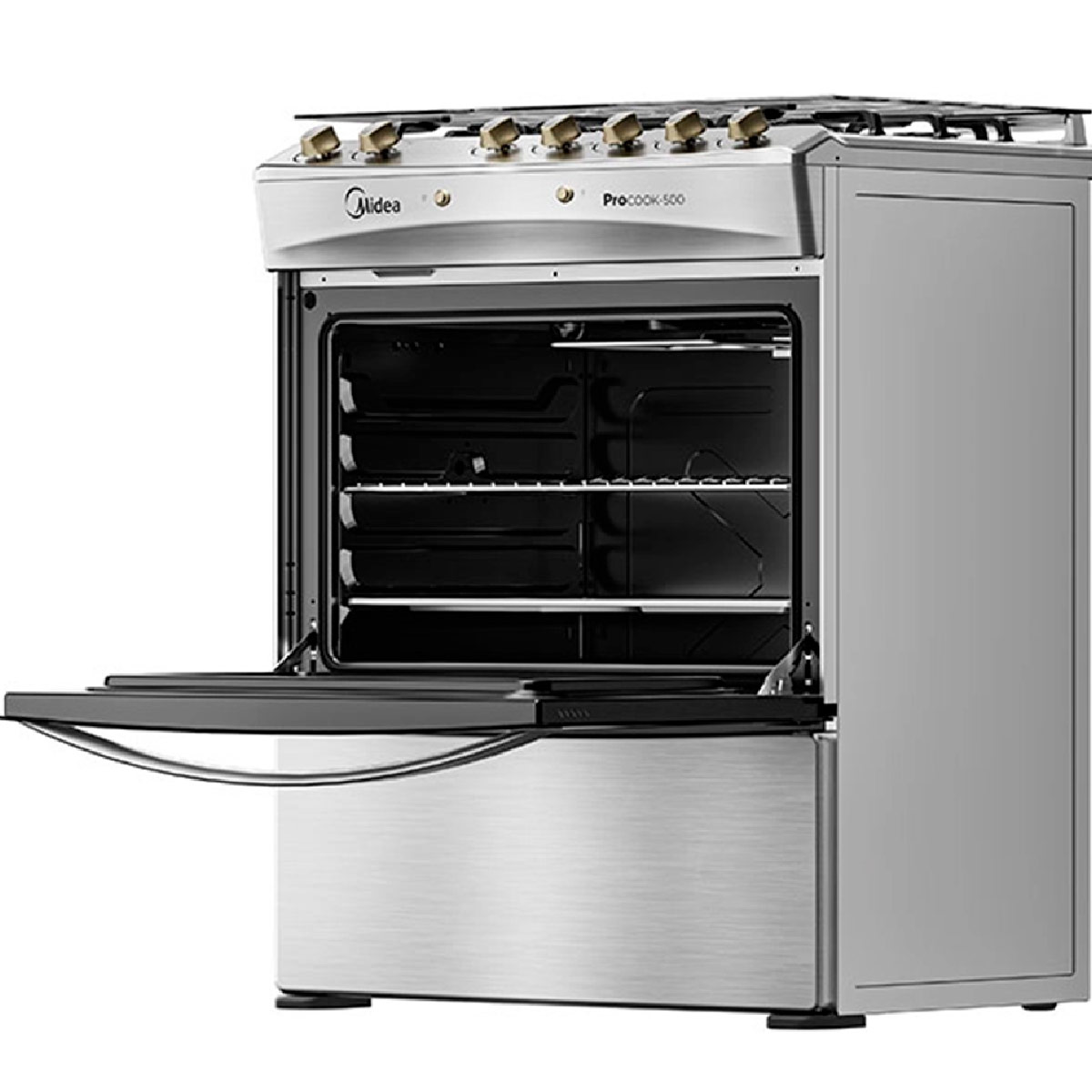 COCINA A GAS MIDEA MCG-5QPI30NS 5 PLATOS GRILL GRIS - 7