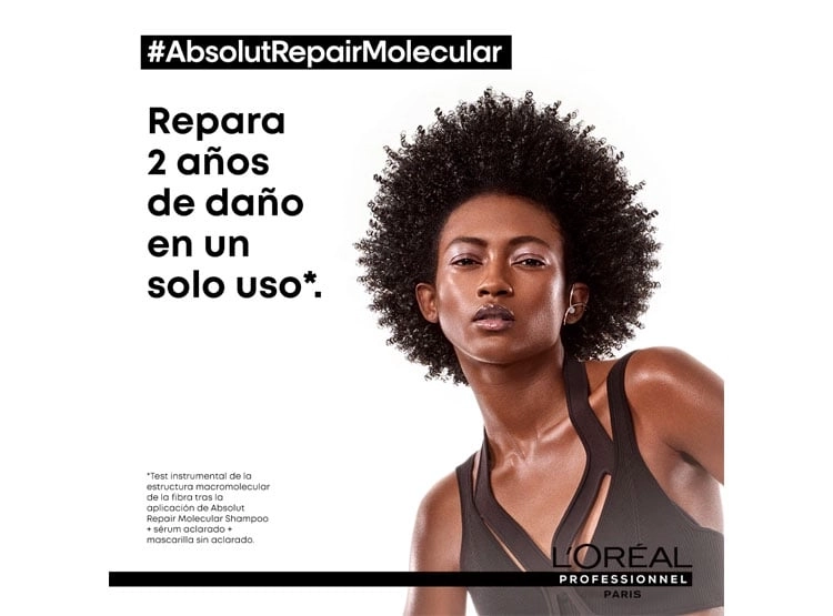 SERUM CAPILAR LORÉAL PROFESSIONNEL LÍQUIDO ACLARADO REPARACIÓN MOLECULAR PROFUNDA 250 ML - 2