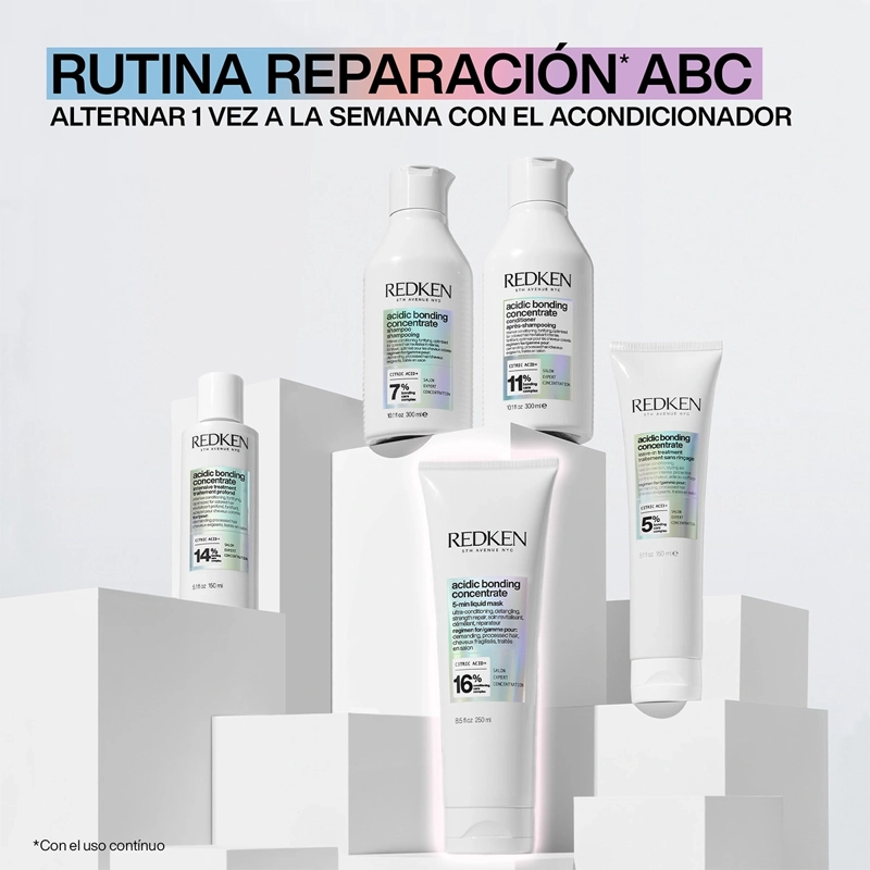 MASCARILLA CAPILAR REDKEN ABC REPARACIÓN CABELLO DAÑADO ACIDIC BONDING CONCENTRATE 250 ML - 7