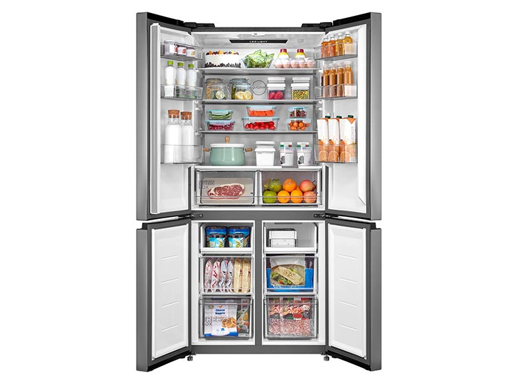 REFRIGERADOR FRENCH DOOR MIDEA MDRM691MTE46 474L NO FROST PLATA - 4