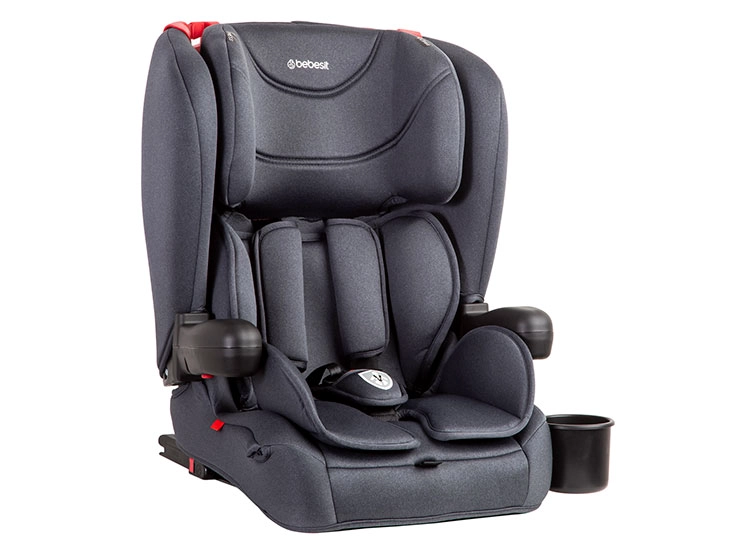 SILLA DE AUTO BUTACA INFANTIL SMARTFIX ISOFIX PLEGABLE NEGRO - 3