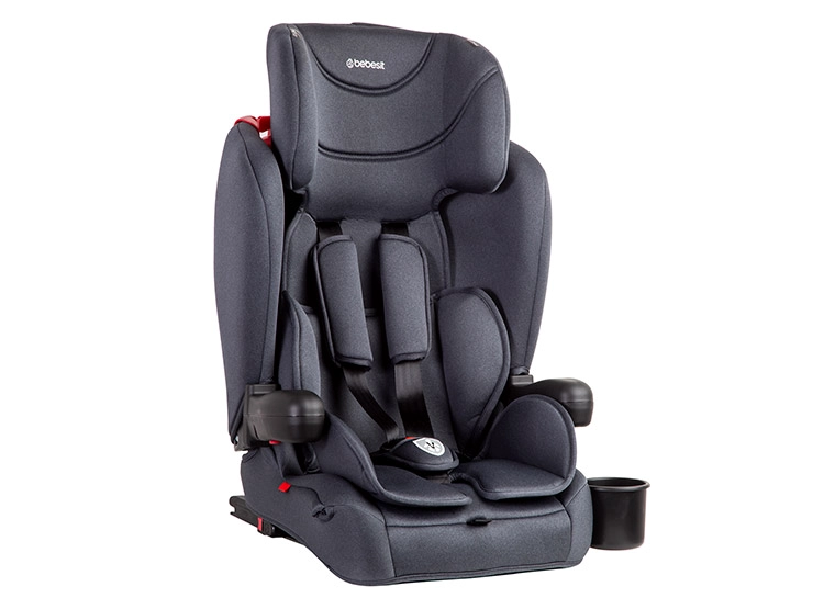 SILLA DE AUTO BUTACA INFANTIL SMARTFIX ISOFIX PLEGABLE NEGRO - 4