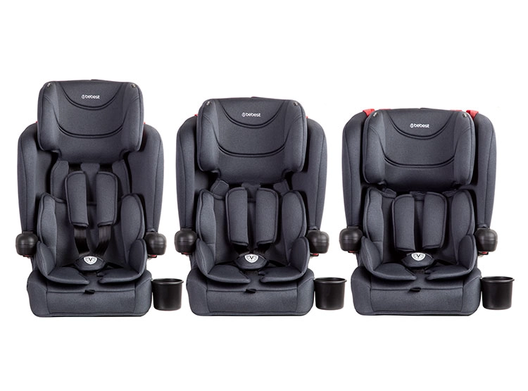 SILLA DE AUTO BUTACA INFANTIL SMARTFIX ISOFIX PLEGABLE NEGRO - 5