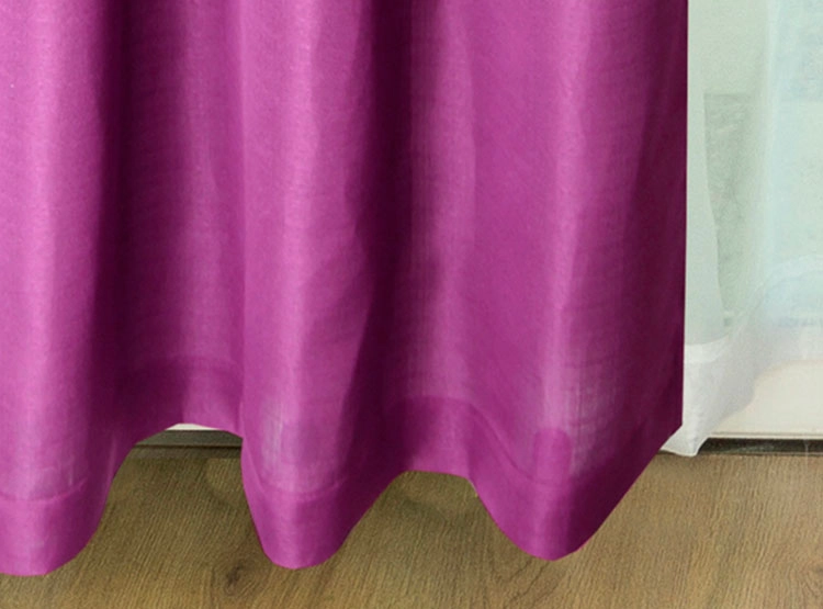 SET CORTINAS DORAL TABATHA RUSTICO ARGOLLA FUCSIA - 3