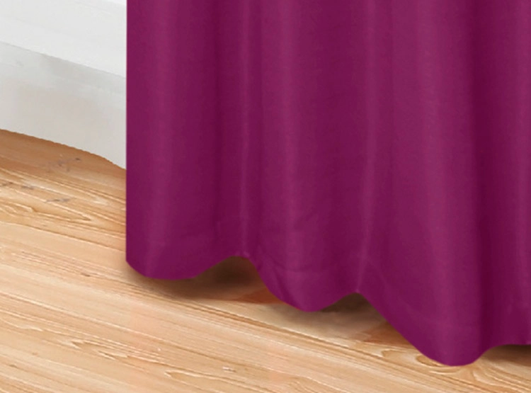 SET CORTINAS DORAL TABATHA RUSTICO PASADOR LILA - 3