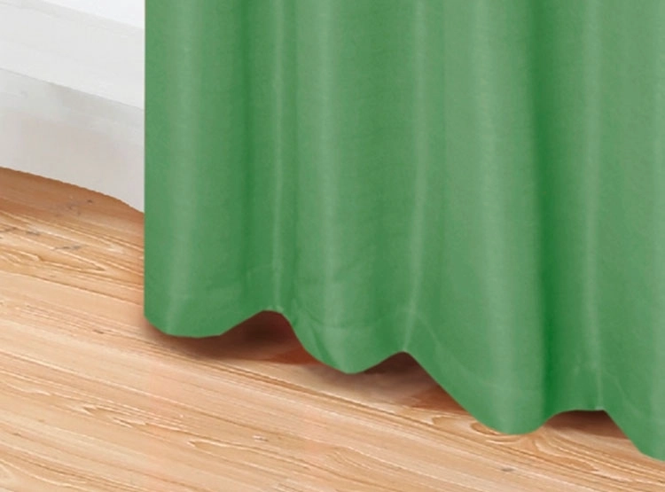 SET CORTINAS DORAL TABATHA RUSTICO PASADOR VERDE - 3