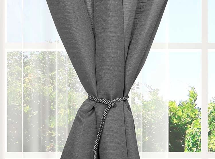 SET CORTINAS DORAL TABATHA RUSTICO ARGOLLA GRIS - 3