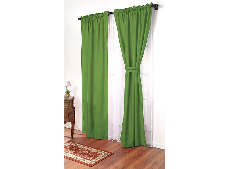SET CORTINAS DORAL AGATHA TUBO VERDE
