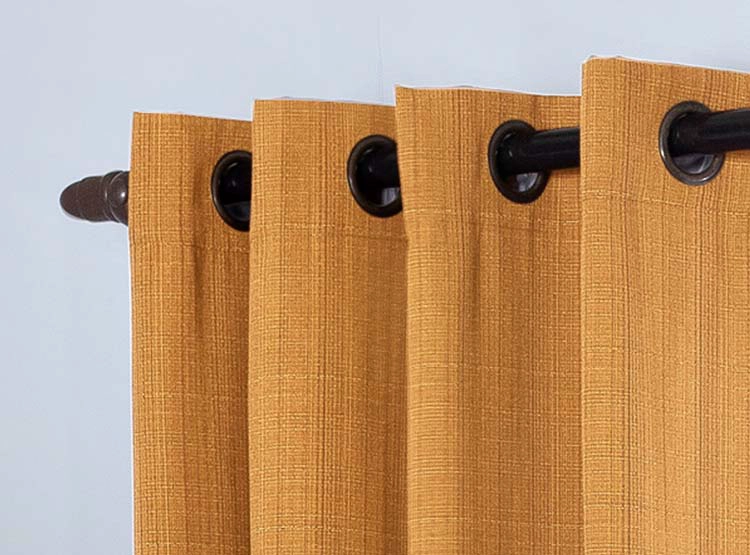 SET CORTINAS DORAL CAMILA ARGOLLA MOSTAZA - 3