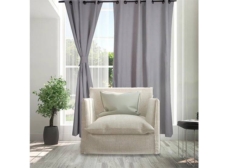 SET CORTINAS DORAL CITY BLACKOUT ARGOLLA GRIS