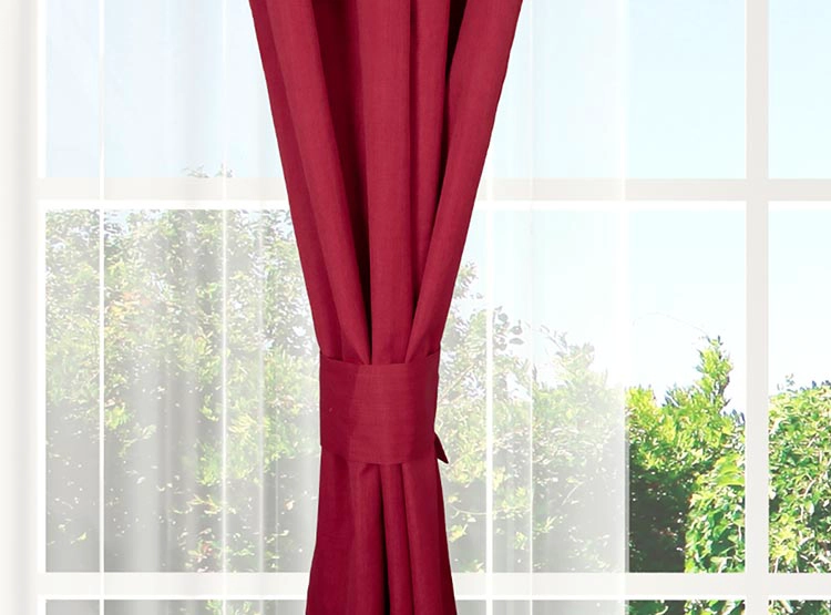 SET CORTINAS DORAL CITY BLACKOUT ARGOLLA ROJO - 3