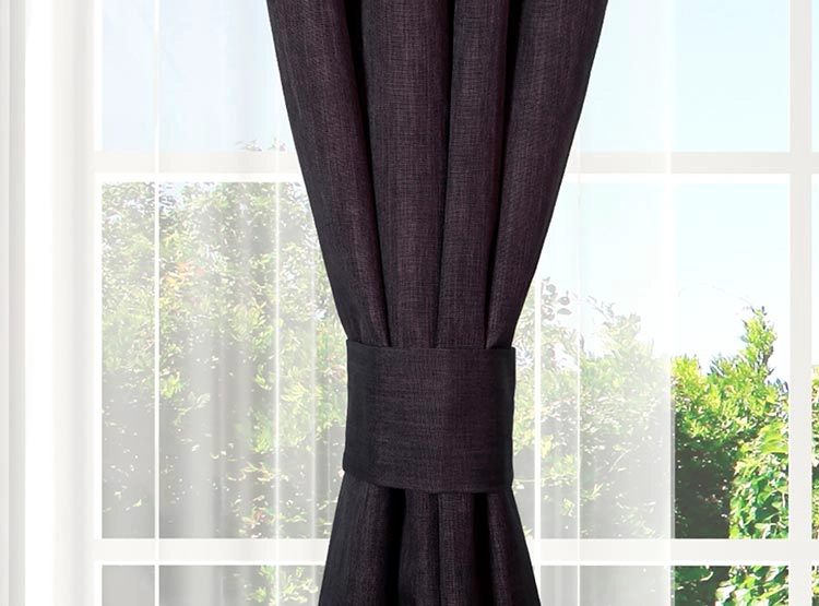 SET CORTINAS DORAL CITY BLACKOUT ARGOLLA NEGRO - 3