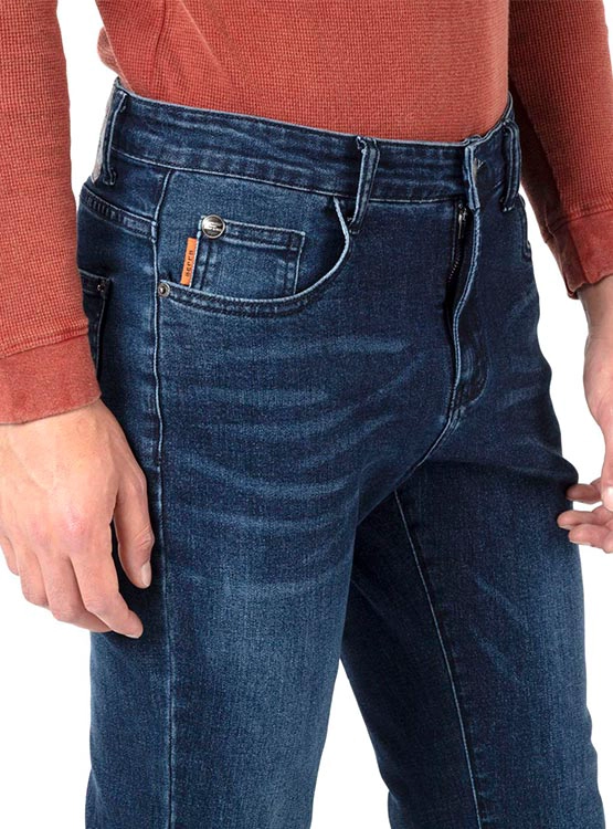 JEANS SLIM HOMBRE ELLUS DARK BLUE VIP - 4