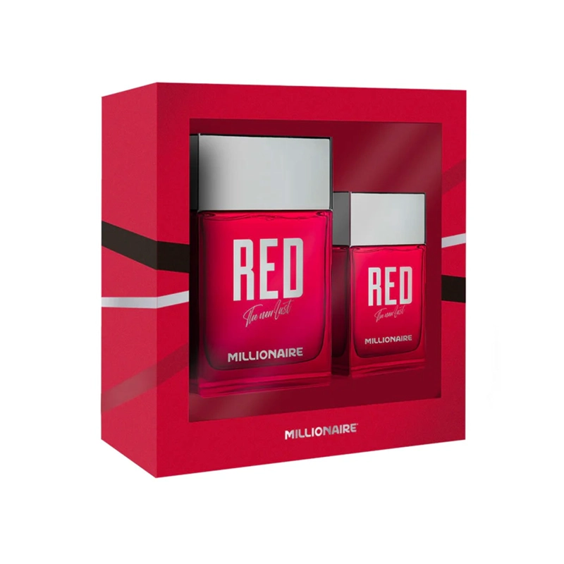 SET PERFUME MILLONAIRE RED NEW LUST HOMBRE EDP 100 + 30 ML - 1