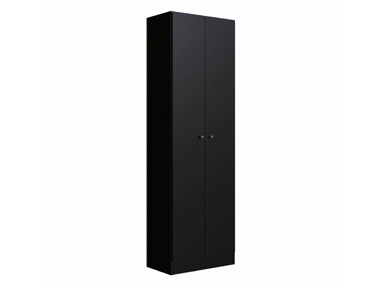 ESTANTE BE DESIGN PRANA MULTIUSO 5 REPISAS NEGRO MDP 2 PUERTAS - 1