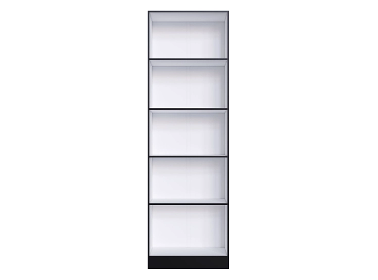 ESTANTE BE DESIGN PRANA MULTIUSO 5 REPISAS NEGRO MDP 2 PUERTAS - 2