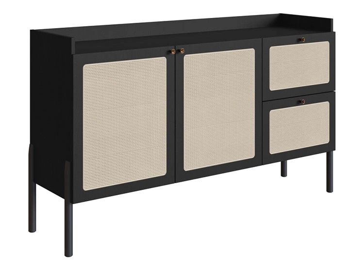 BUFFET DECOCASA OSLO 27969 RATAN 1.4 13 PUERTAS 2 CAJONES