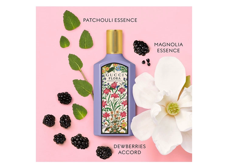 PERFUME GUCCI FLORA GORGEOUS MAGNOLIA EAU DE PARFUM PARA MUJER 50 ML - 4
