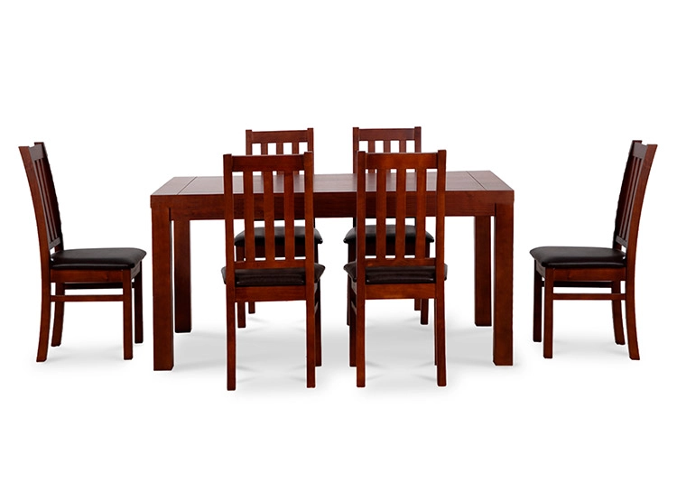 JUEGO DE COMEDOR CIC ÑUBLE PU 6 SILLAS CHOCOLATE - 4